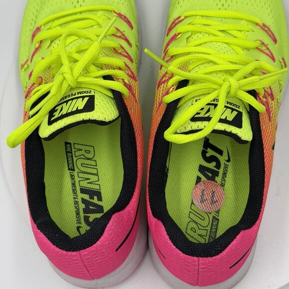 Nike Zoom Pegasus 33 Neon Shoes Mens Size 11 Running 846327-999 Sneakers - Picture 6 of 8